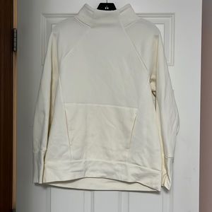 Fabletics cream funnel neck sweatshirt